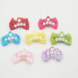 Pet Flower Headband with Elastic Bow – Cute Hair Accessory